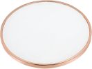 Alivia Coffee Table in Rose Gold & Frosted Glass
