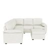 [VIDEO provided] [New] 84*84" Modern Velvet Sectional Sofa Set,Large U Shaped Upholstered Corner Couch with Ottoman,Armrest Pillow