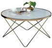 Valora Coffee Table in Champagne & Frosted Glass 81825