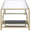 Astrid Coffee Table in Gold & Mirror