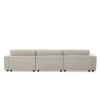 [VIDEO provided][New]134*54"Oversized Corduroy Sectional Sofa,L Shaped Cloud Couch with USB Charging Port,Cup Holder