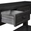 U_STYLE 55'' Modern Console Table Sofa Table for Living Room with 3 Drawers and 1 Shelf (As Same As WF299185AAB)