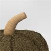 Teddy Boucle Shaped Pumpkin Throw Pillow