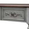 U_STYLE 52''Modern and Contemporary Curved Console Table Sofa Table Entryway Table for Hallway Living Room with 4 Drawers and 1 Shelf