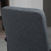 Fabric Office Chair, Computer Desk Chair, Swivel Task Chair with Arms, Adjustable Height, Swivel Wheels, Mid Back, Charcoal Gray