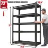 Raybee 3 Pack Storage Shelves for Garage Shelving Metal Garage Shelves Rack for Warehouse Pantry Kitchen, 72" H x 31.5" W x 16.5
