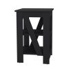 Side Table Rossville, Living Room, Black