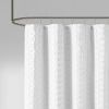 Woven Clipped Solid Shower Curtain