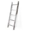 Farmhouse 4.5ft Wall Leaning Wood Blanket Quilt Storage Ladder - Vintage White