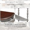 U_STYLE 52''Modern and Contemporary Curved Console Table Sofa Table Entryway Table for Hallway Living Room with 4 Drawers and 1 Shelf