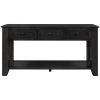 U_STYLE 55'' Modern Console Table Sofa Table for Living Room with 3 Drawers and 1 Shelf (As Same As WF299185AAB)
