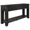 U_STYLE 55'' Modern Console Table Sofa Table for Living Room with 3 Drawers and 1 Shelf (As Same As WF299185AAB)