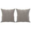Throw Pillows 2 pcs Light Gray 15.7"x15.7" Velvet