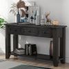 U_STYLE 55'' Modern Console Table Sofa Table for Living Room with 3 Drawers and 1 Shelf (As Same As WF299185AAB)