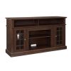 Classic TV Media Stand Modern Entertainment Console for TV Up to 65" with Open and Closed Storage Space, Espresso, 58.25"W*15.75"D*32"H