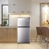 3.5Cu.Ft Compact Refrigerator Mini Fridge with Freezer, Small Refrigerator with 2 Door, 7 Level Thermostat Removable Shelves for Kitchen, Dorm