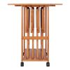 Sophia 5-Pc Snack Table Set; Drop Leaf Top; Teak