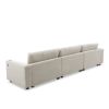 [VIDEO provided][New]134*54"Oversized Corduroy Sectional Sofa,L Shaped Cloud Couch with USB Charging Port,Cup Holder