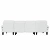 [VIDEO provided][New] 112*56" Granular Velvet Sofa,U-Shaped Couch with Oversized Seat,6-Seat Sofa Bed with Double Chaise