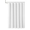 Woven Clipped Solid Shower Curtain