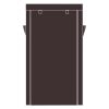 10 Tiers Shoe Rack with Dustproof Cover Closet Shoe Storage Cabinet Organizer Dark Brown RT