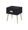 Denvor Night Table in Black & Gold XH