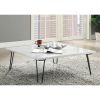 Telestis Coffee Table in White Marble & Black XH
