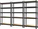 PrimeZone 32"W x 16"D x 63" H Storage Shelves - 2 Pack 5 Tier Adjustable Garage Storage Shelving, Heavy Duty Metal Storage
