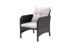 5 Piece Outdoor Patio Furniture Set,All Weather PE Rattan Conversation Chairs with Armrest and Removable Cushions