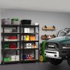 PrimeZone 32"W x 16"D x 63" H Storage Shelves - 2 Pack 5 Tier Adjustable Garage Storage Shelving, Heavy Duty Metal Storage